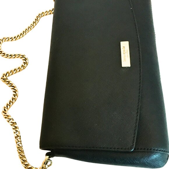 Kate Spade ♠️  Black Crossbody Purse with 22" adjustable strap - Picture 4 of 10